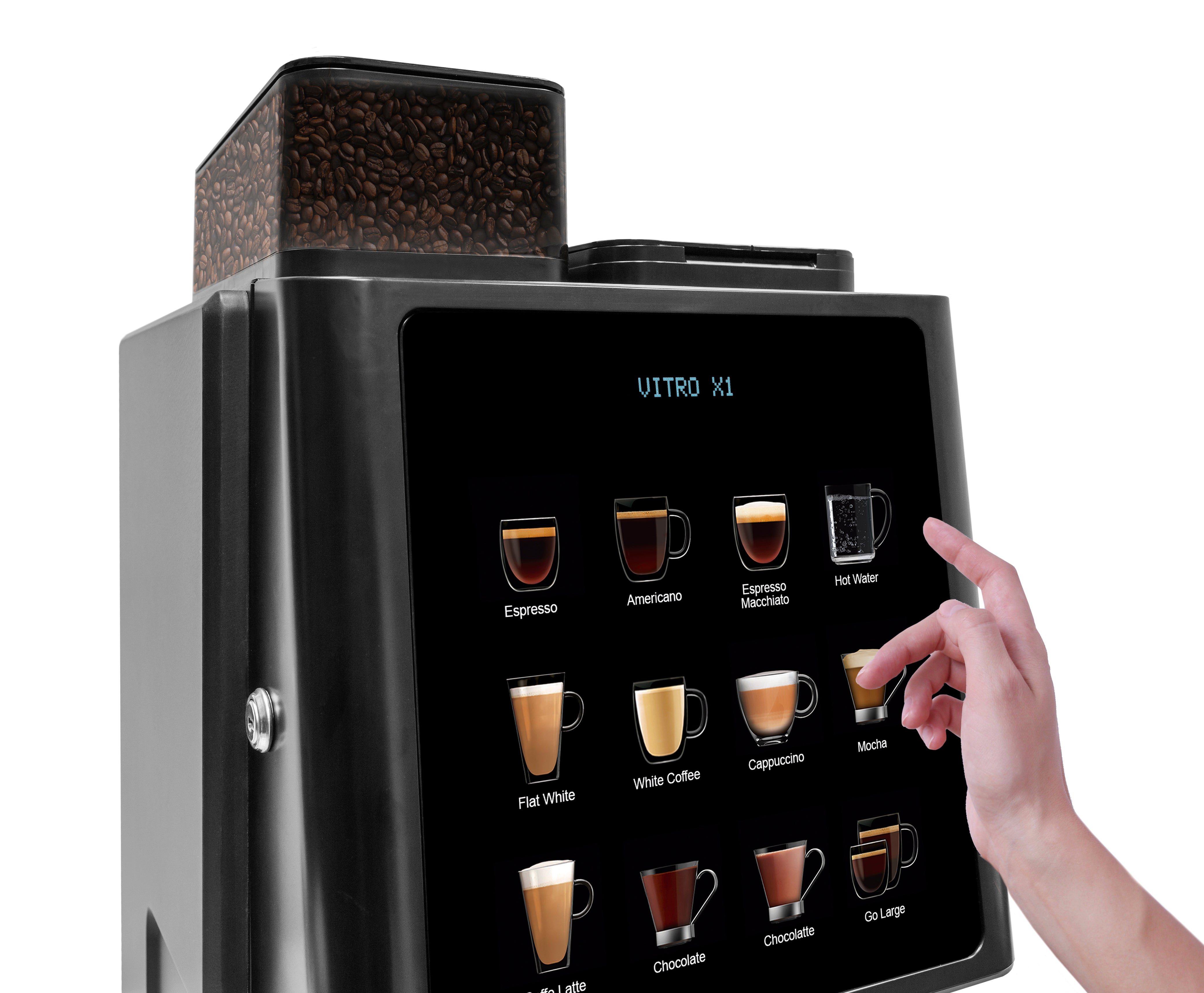 Azkoyen Vitro X1 MIA Super Automatic Espresso Machine