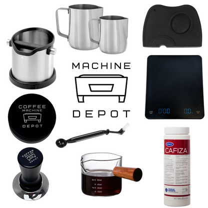 Astoria AB200 Compact 2 Group with Fiorenzato F64 E Bundle Package - Black