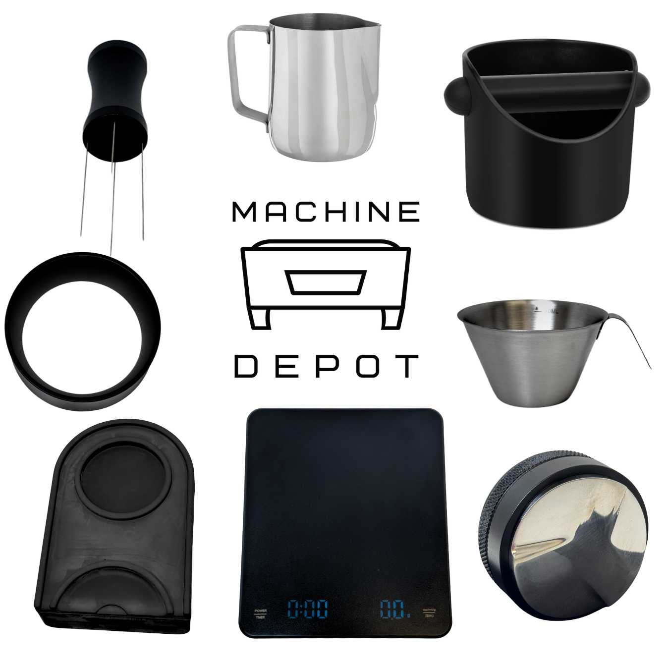 Casadio Nettuno 2 Group Compact with HeyCafe Buddy (Black) Bundle Package