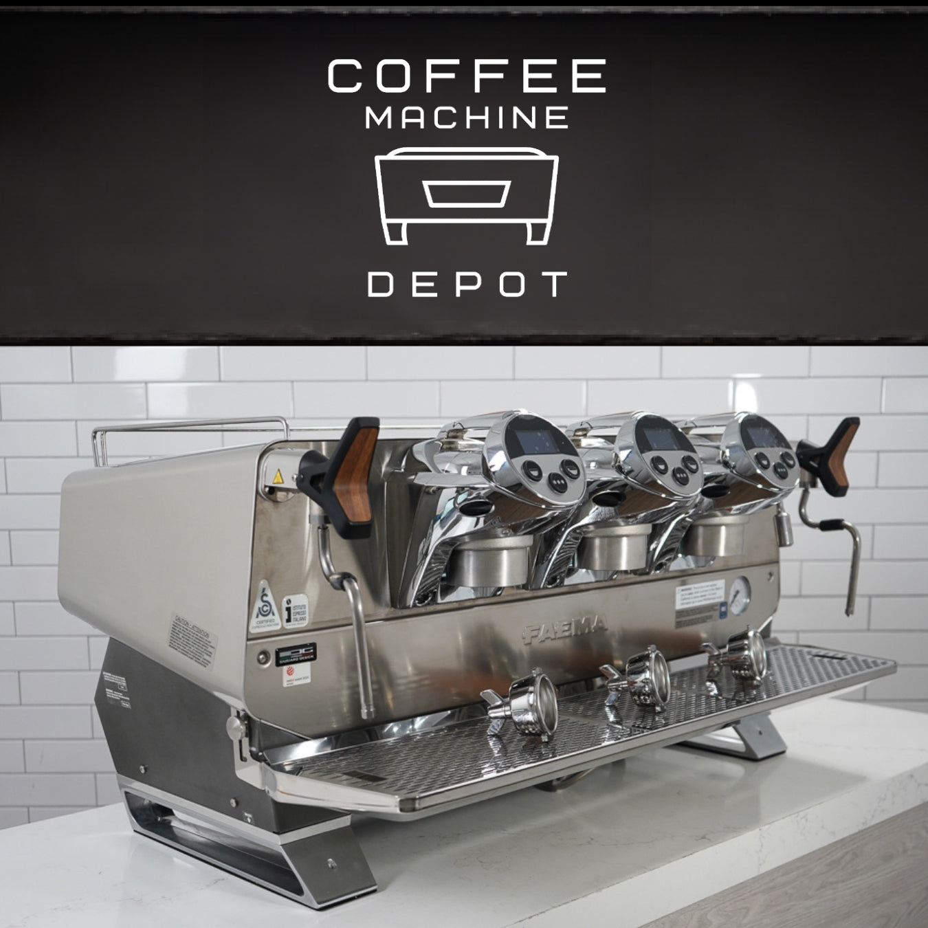 Faema President GTI A/3 - 3 Group Commercial Espresso Machine
