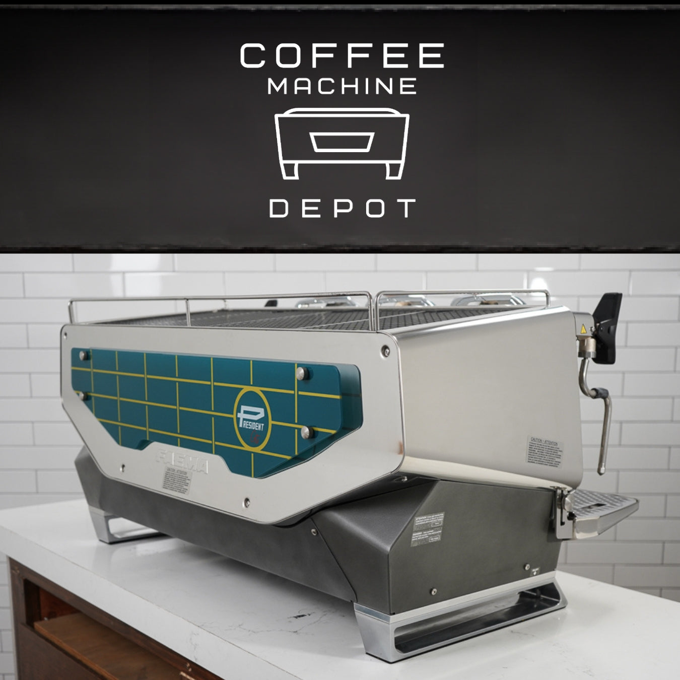 Faema President GTI A/3 - 3 Group Commercial Espresso Machine