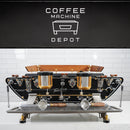 Kees Van Der Westen - Spirit 2 Group AV Commercial Espresso Machine - Fully Custom Black/Brass/Wood