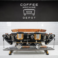 Kees Van Der Westen - Spirit 2 Group AV Commercial Espresso Machine - Fully Custom Black/Brass/Wood