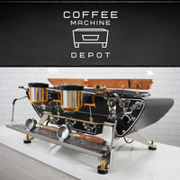 Kees Van Der Westen - Spirit 2 Group AV Commercial Espresso Machine - Fully Custom Black/Brass/Wood