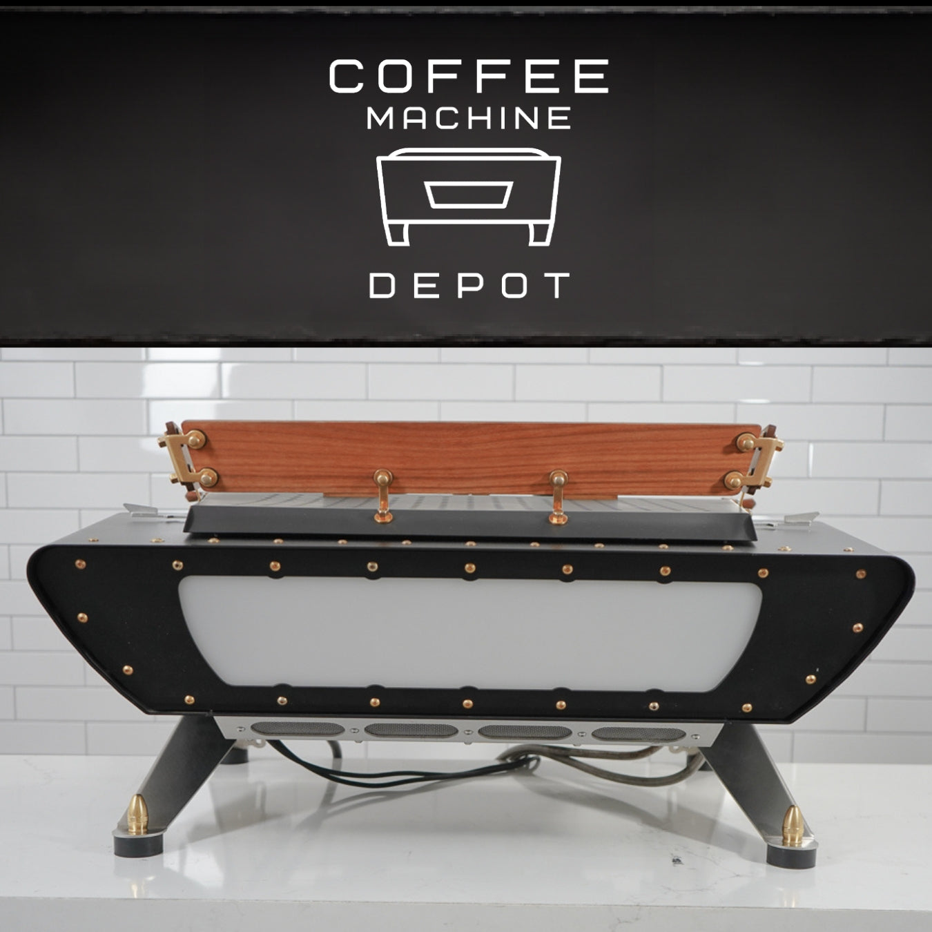 Kees Van Der Westen - Spirit 2 Group AV Commercial Espresso Machine - Fully Custom Black/Brass/Wood