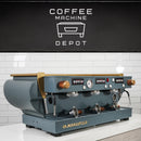 La Marzocco - FB70 3 Group Commercial Espresso Machine - Custom Grey with Wood & Brass *LEAD TIME:4-6 WEEKS*