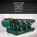 La Marzocco - FB70 3 Group Commercial Espresso Machine - Custom Hunter Green and Gold