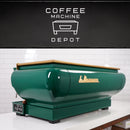 La Marzocco - FB70 3 Group Commercial Espresso Machine - Custom Hunter Green and Gold