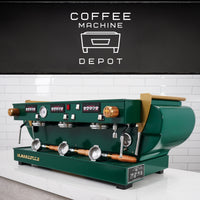 La Marzocco - FB70 3 Group Commercial Espresso Machine - Custom Hunter Green and Gold