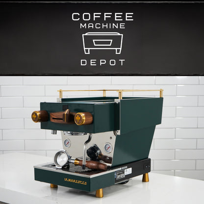La Marzocco - Linea Mini R - Fully Custom Dark Forest Green with Brass & Wood