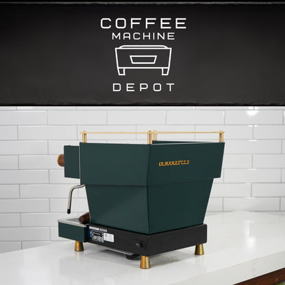 La Marzocco - Linea Mini R - Fully Custom Dark Forest Green with Brass & Wood