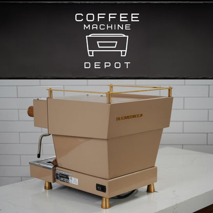 La Marzocco - Linea Mini R- Fully Custom Sand with Gold Accents & Light Oak Wood Kit Espresso Machine