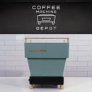 La Marzocco Linea Mini R- Custom Vintage Green with Walnut and Brass Home Espresso Machine
