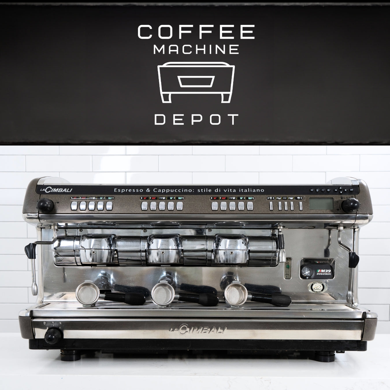 La Cimbali - M39 Dosatron DT/3 3 Group Low Cup - Commercial Espresso Machine
