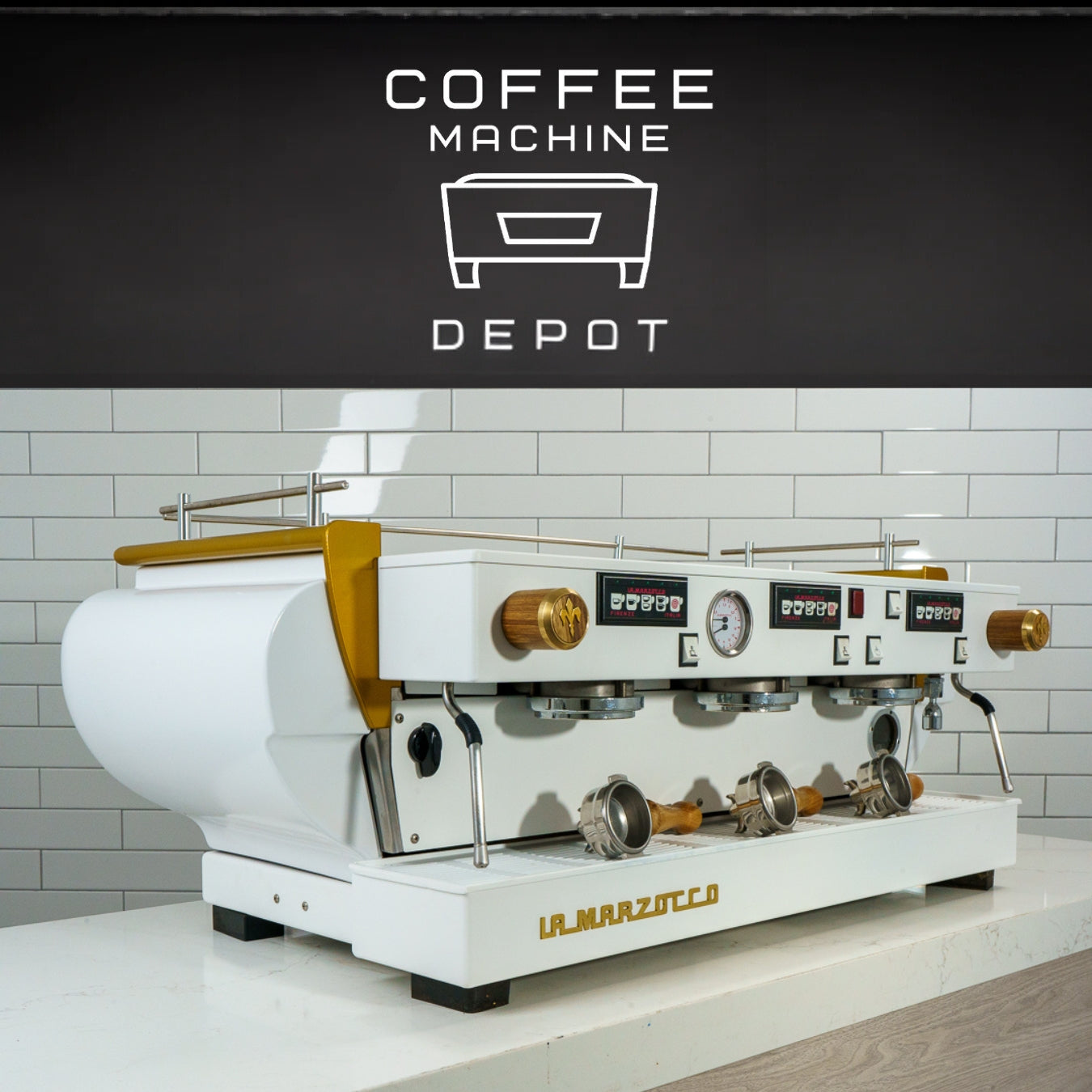 La Marzocco - FB70 3 Group Commercial Espresso Machine - Custom White