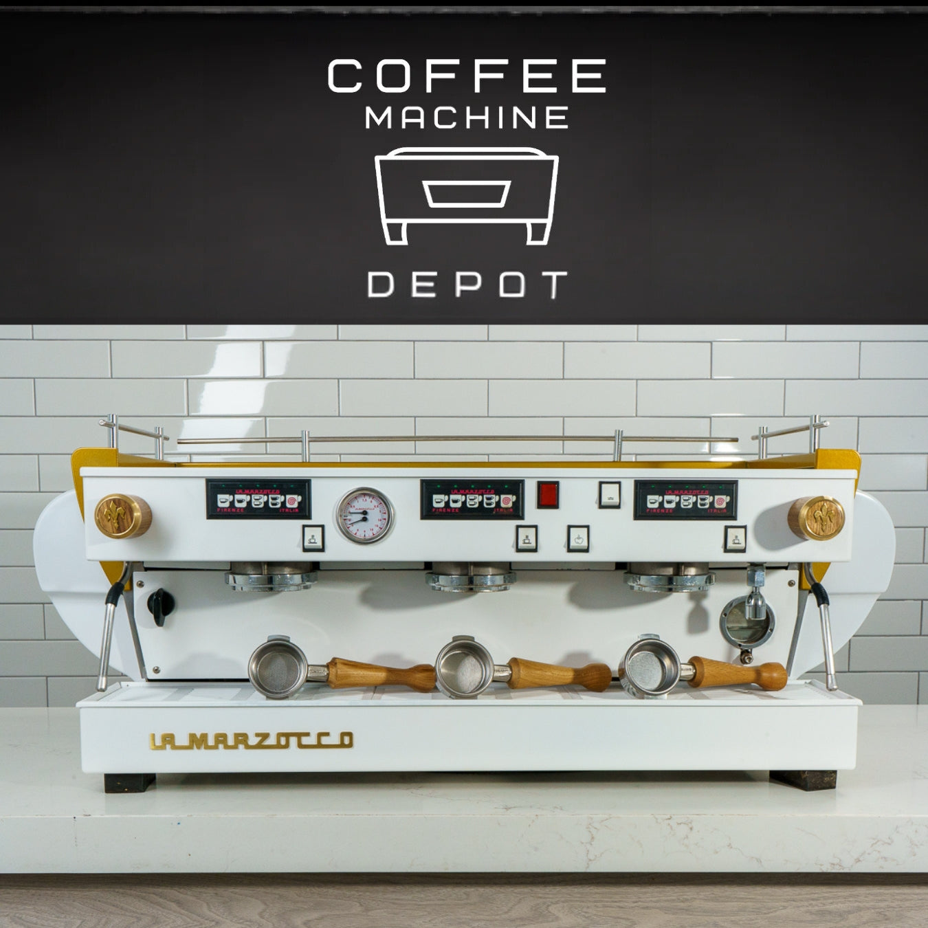 La Marzocco - FB70 3 Group Commercial Espresso Machine - Custom White