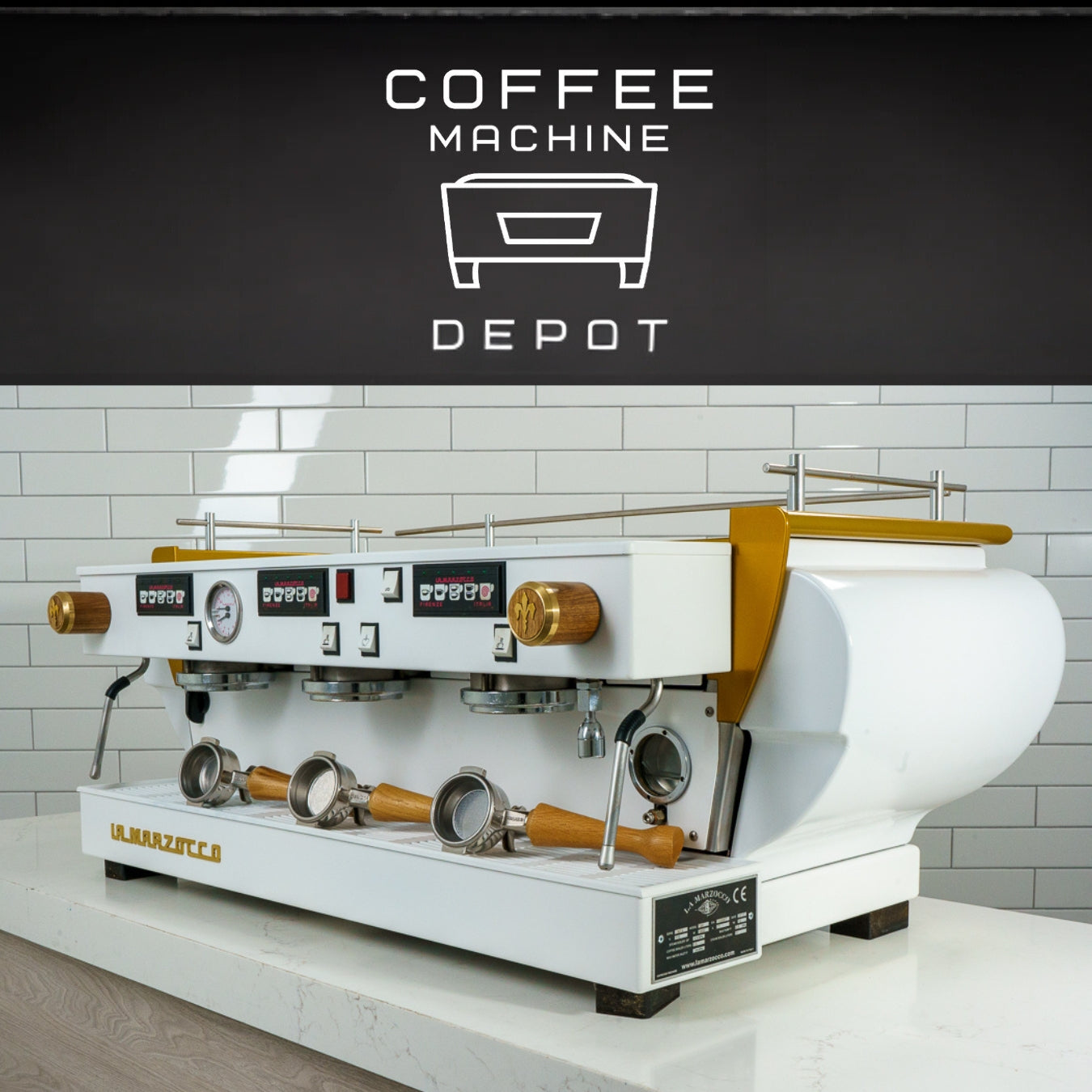 La Marzocco - FB70 3 Group Commercial Espresso Machine - Custom White