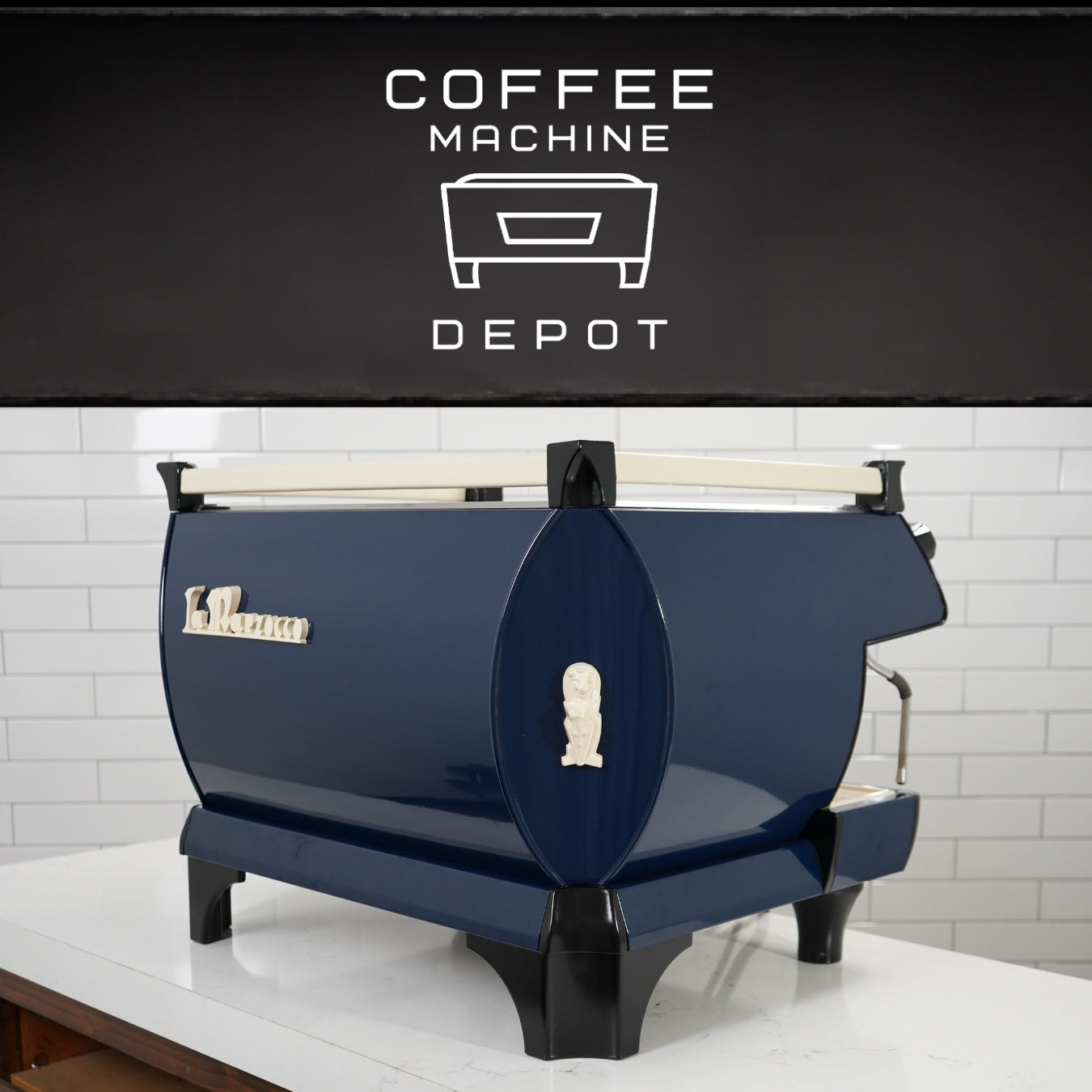 La Marzocco - GB5 EE 2 Group - Commercial Espresso Machine - Custom Dark Blue and Cream