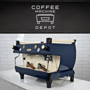 La Marzocco - GB5 EE 2 Group - Commercial Espresso Machine - Custom Dark Blue and Cream