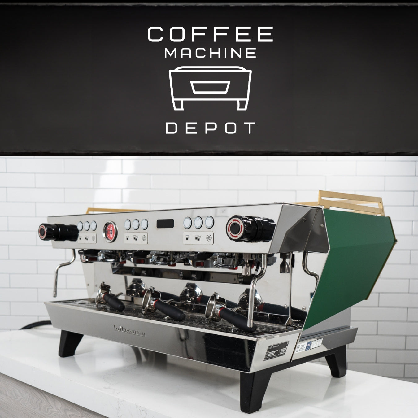 La Marzocco - KB90 AV 3 Group Commercial Espresso Machine - Custom Green & Gold - 2022