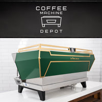 La Marzocco - KB90 AV 3 Group Commercial Espresso Machine - Custom Green & Gold - 2022