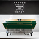 La Marzocco - KB90 AV 3 Group Commercial Espresso Machine - Custom Green & Gold - 2022