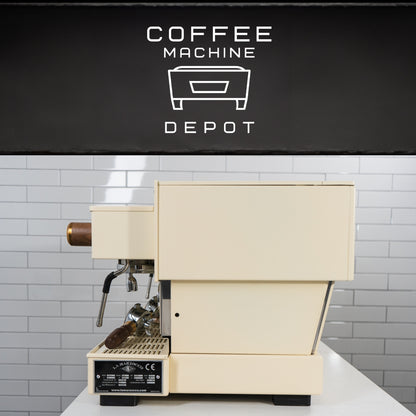 La Marzocco - Linea Classic AV - 3 Group Custom Cream with Wood Commercial Espresso Machine