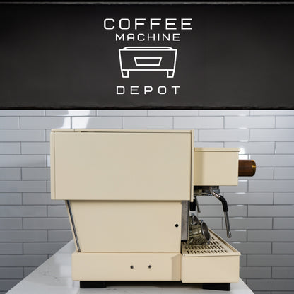 La Marzocco - Linea Classic AV - 3 Group Custom Cream with Wood Commercial Espresso Machine