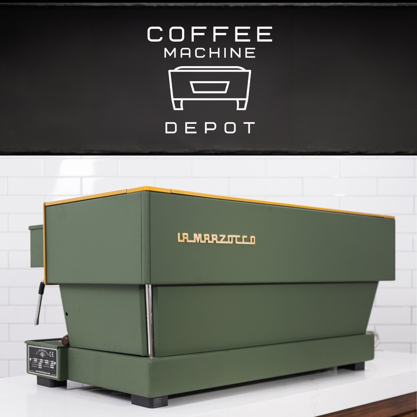 La Marzocco - Linea Classic AV 3 Group - Custom Green and Gold - 2015