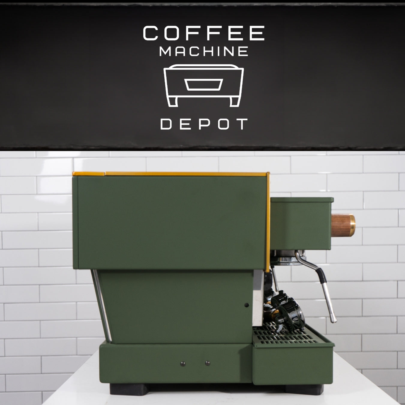 La Marzocco - Linea Classic AV 3 Group - Custom Green and Gold - 2015