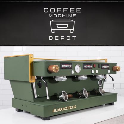 La Marzocco - Linea Classic AV 3 Group - Custom Green and Gold