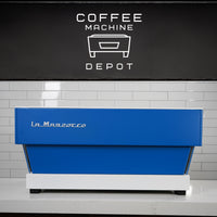 La Marzocco - Linea Classic AV 3 Group Commercial Espresso Machine - Custom White and Blue