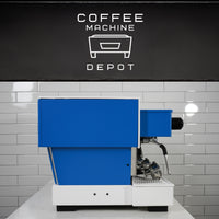 La Marzocco - Linea Classic AV 3 Group Commercial Espresso Machine - Custom White and Blue