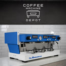 La Marzocco - Linea Classic AV 3 Group Commercial Espresso Machine - Custom White and Blue
