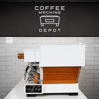 La Marzocco Linea Classic AV 3 Group Commercial Espresso Machine - CUSTOM White and Wood