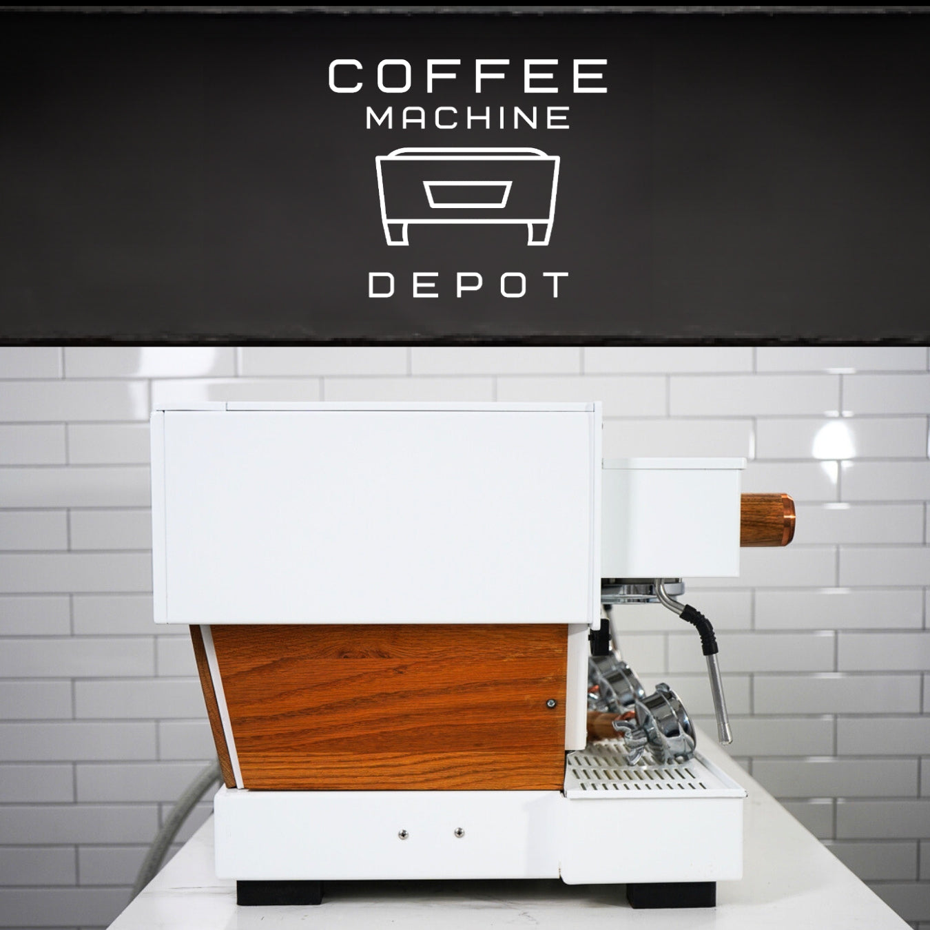 La Marzocco Linea Classic AV 3 Group Commercial Espresso Machine - CUSTOM White and Wood