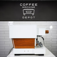 La Marzocco Linea Classic AV 3 Group Commercial Espresso Machine - CUSTOM White and Wood