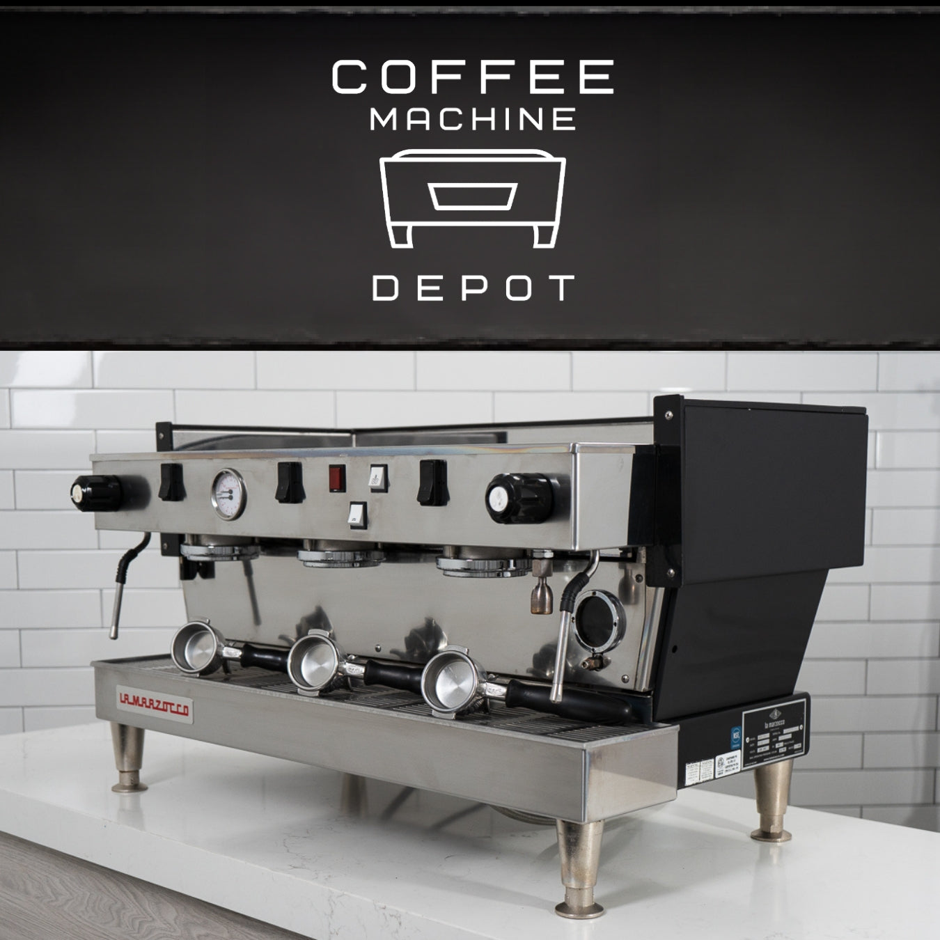 La Marzocco - Linea Classic EE - 3 Group Commercial Espresso Machine - Black 2016