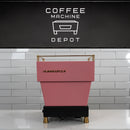 La Marzocco Linea Mini R- Custom Matte Pink with Walnut and Brass Home Espresso Machine