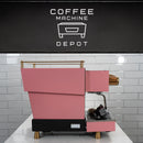 La Marzocco Linea Mini R- Custom Matte Pink with Walnut and Brass Home Espresso Machine