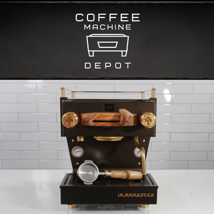 La Marzocco - Linea Mini R- Custom Metallic Bronze with Zebra Wood & Brass Home Espresso Machine