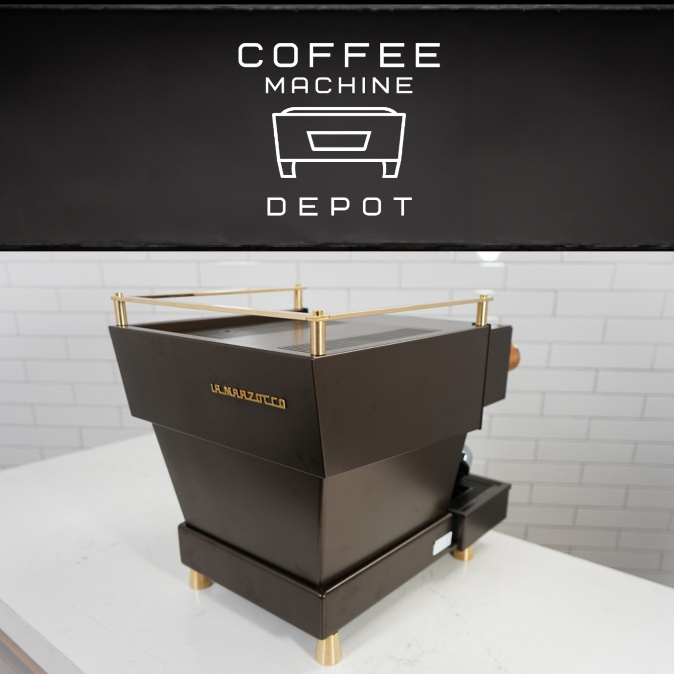 La Marzocco - Linea Mini R- Custom Metallic Bronze with Zebra Wood