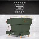 La Marzocco - Linea Mini R- Custom Dark Green with Dark Wood & Brass Home Espresso Machine