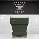 La Marzocco - Linea Mini R- Custom Dark Green with Dark Wood & Brass Home Espresso Machine