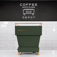 La Marzocco - Linea Mini R- Custom Dark Green with Dark Wood & Brass Home Espresso Machine