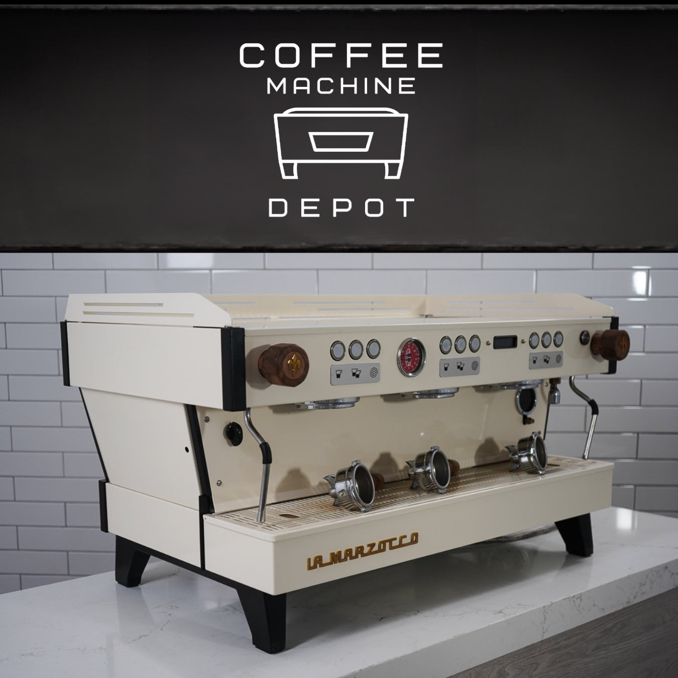 La Marzocco - Linea PB – 3 Group AV - Custom Cream and Walnut