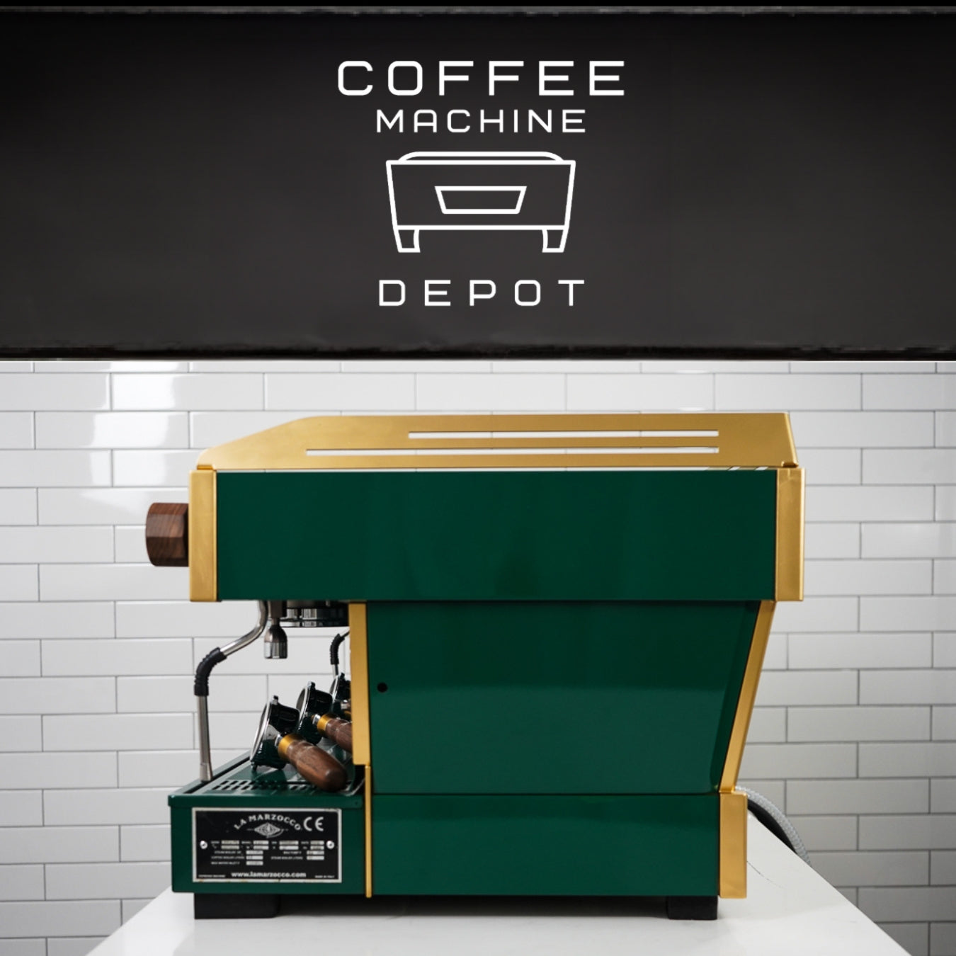 La Marzocco - Linea PB – 3 Group AV - Custom "Hunter" Green With Wood