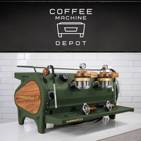 La Marzocco -  Strada MP 2 Group - Custom Military Green With Zebra wood/Brass