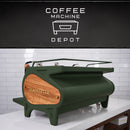 La Marzocco -  Strada MP 2 Group - Custom Military Green With Zebra wood/Brass