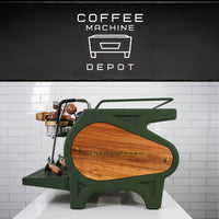 La Marzocco -  Strada MP 2 Group - Custom Military Green With Zebra wood/Brass